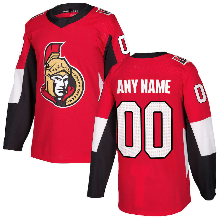 Custom O.Senators Authentic Jersey Red Stitched American Hockey Jerseys CustomName