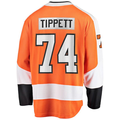 P.Flyers #74 Owen Tippett Fanatics Branded Home Breakaway Player Jersey Orange Stitched American Hockey Jerseys CustomName