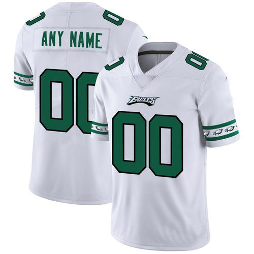 Custom P.Eagles White Team Logo Vapor Limited  Jersey Stitched American Football Jerseys