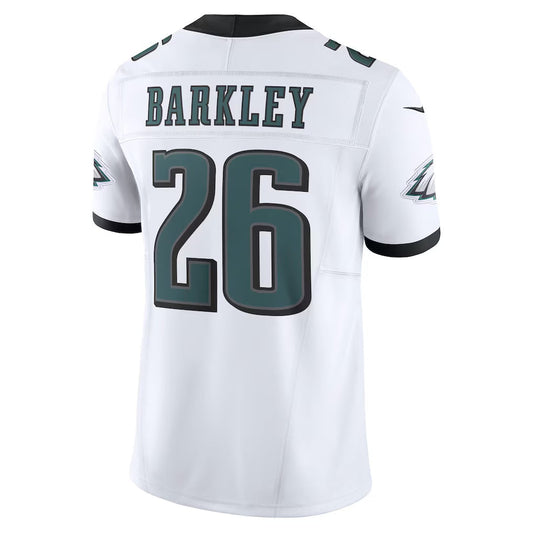 P.Eagles #26 Saquon Barkley White Vapor F.U.S.E. Limited Stitched American Football Jerseys CustomName