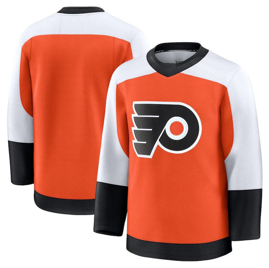 P.Flyers Fanatics Home Premium Jersey - Burnt Orange Stitched American Hockey Jerseys CustomName