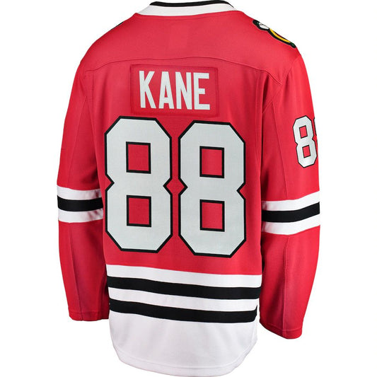 C.Blackhawks #88 Patrick Kane Fanatics Branded Breakaway Player Jersey Red Stitched American Hockey Jerseys CustomName