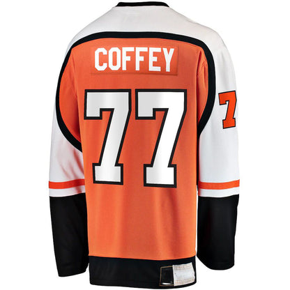 P.Flyers #77 Paul Coffey Fanatics Branded Premier Breakaway Retired Player Jersey  Stitched American Hockey Jerseys CustomName