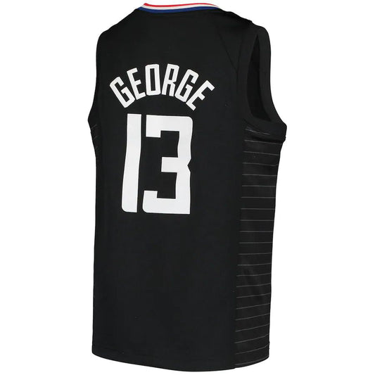 LA.Clippers #13 Paul George Jordan Brand 2020-21 Swingman Player Jersey Statement Edition Black Stitched American Basketball Jersey