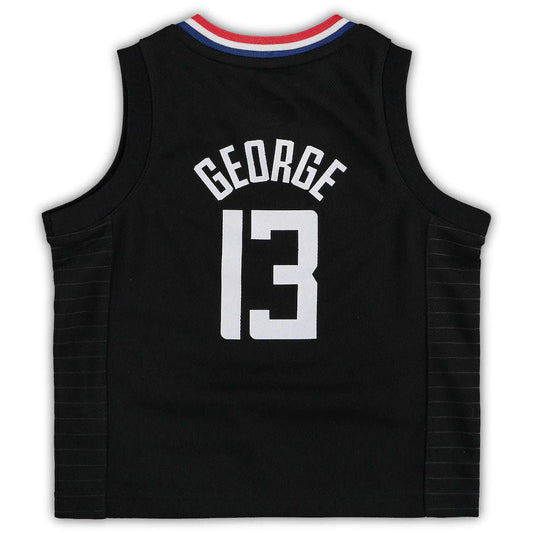 LA.Clippers #13 Paul George Jordan Brand Toddler 2020-21 Jersey  Statement Edition Black Stitched American Basketball Jersey