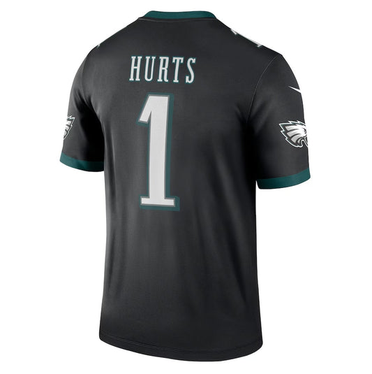 P.Eagles #1 Jalen Hurts Legend Jersey - Black American Football Jersey