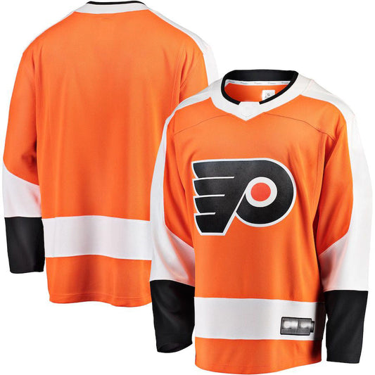 P.Flyers Fanatics Branded Breakaway Home Jersey Orange Stitched American Hockey Jerseys CustomName