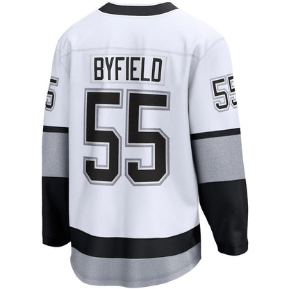 LA.Kings #55 Quinton Byfield Fanatics Branded Alternate Premier Breakaway Player Jersey White Stitched American Hockey Jerseys CustomName
