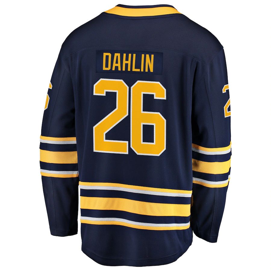 B.Sabres #26 Rasmus Dahlin Fanatics Branded Premier Breakaway Player Jersey Navy Stitched American Hockey Jerseys CustomName