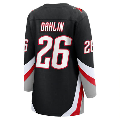 B.Sabres #26 Rasmus Dahlin Fanatics Branded Alternate Premier Breakaway Player Jersey Black Stitched American Hockey Jerseys CustomName