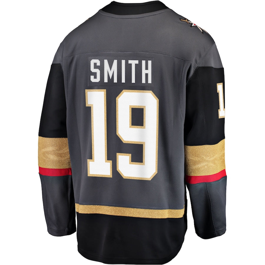 V.Golden Knights #19 Reilly Smith Alternate Breakaway Player Jersey Gray Hockey Jerseys CustomName