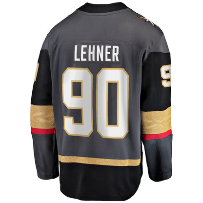 V.Golden Knights #90 Robin Lehner Fanatics Branded Breakaway Alternate Player Jersey Gray Hockey Jerseys CustomName
