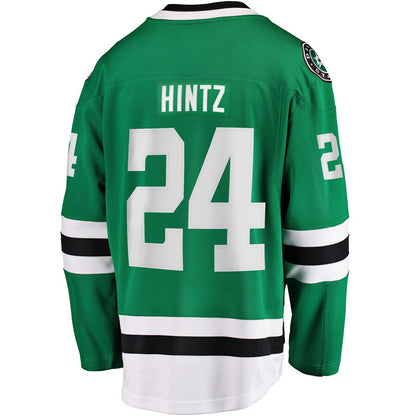 D.Stars #24 Roope Hintz Fanatics Branded Home Breakaway Player Jersey  Kelly Green Stitched American Hockey Jerseys CustomName