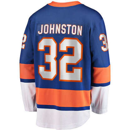NY.Islanders #32 Ross Johnston Fanatics Branded Home Breakaway Player Jersey Royal Stitched American Hockey Jerseys CustomName