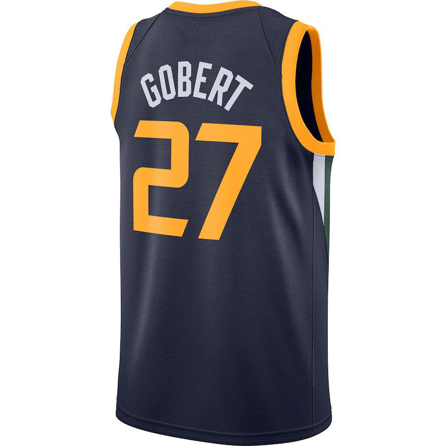 U.Jazz #27 Rudy Gobert 2020-21 Swingman Jersey Navy Icon Edition Stitched American Basketball Jersey