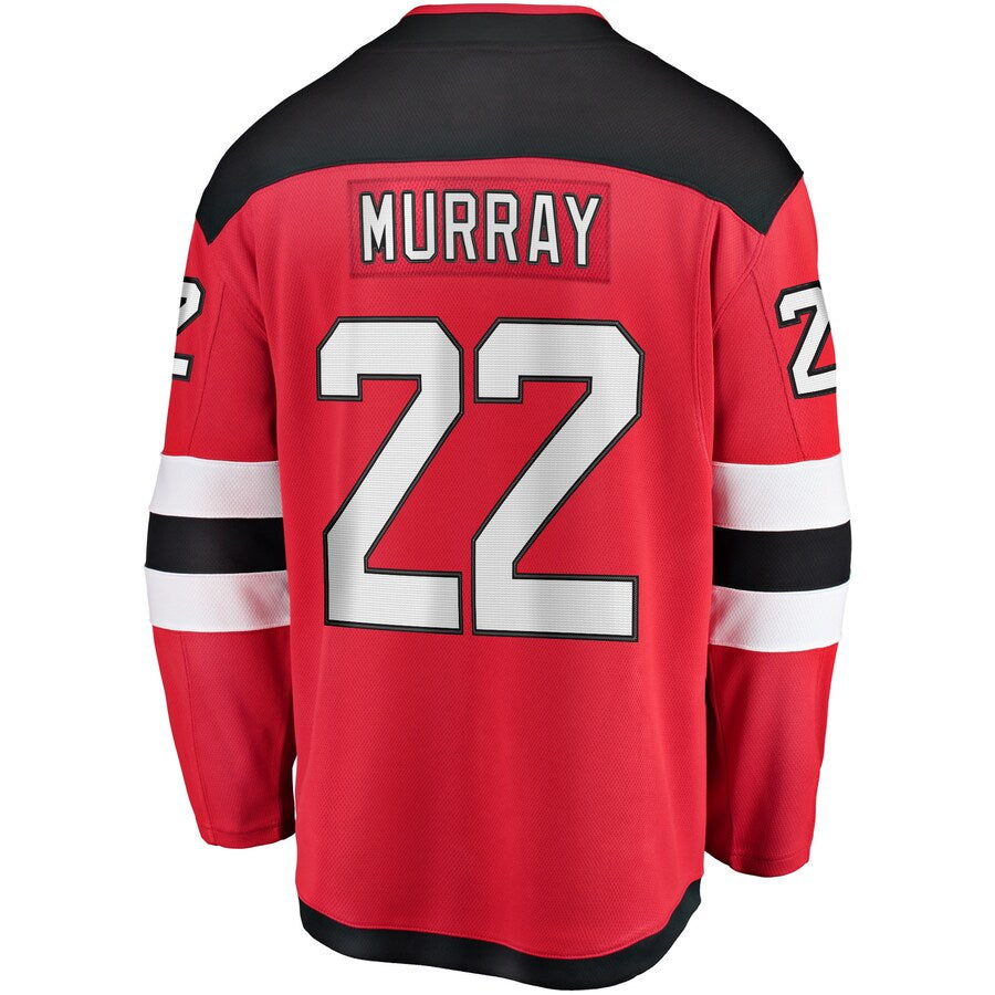 NJ.Devils #22 Ryan Murray Fanatics Branded Youth Breakaway Player Jersey Red Stitched American Hockey Jerseys CustomName
