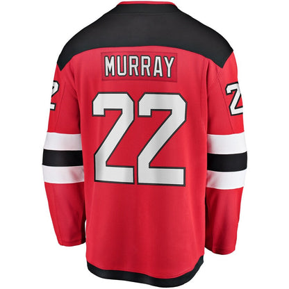 NJ.Devils #22 Ryan Murray Fanatics Branded Youth Breakaway Player Jersey Red Stitched American Hockey Jerseys CustomName