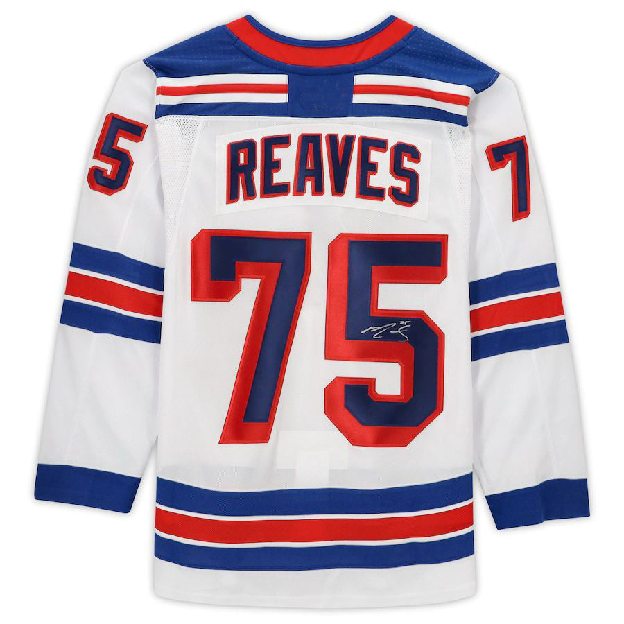NY.Rangers #75 Ryan Reaves Fanatics Authentic Autographed White Stitched American Hockey Jerseys CustomName