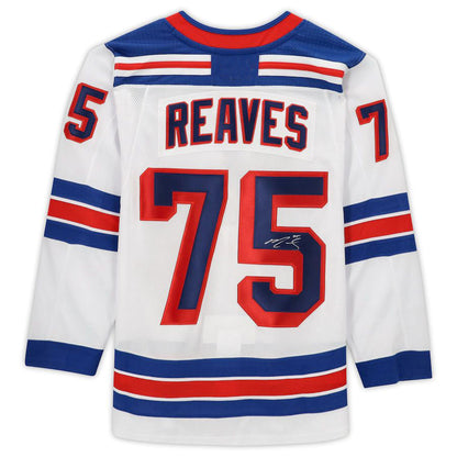 NY.Rangers #75 Ryan Reaves Fanatics Authentic Autographed White Stitched American Hockey Jerseys CustomName