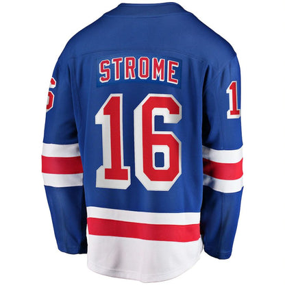 NY.Rangers #16 Ryan Strome Fanatics Branded Team Color Breakaway Player Jersey Blue Stitched American Hockey Jerseys CustomName