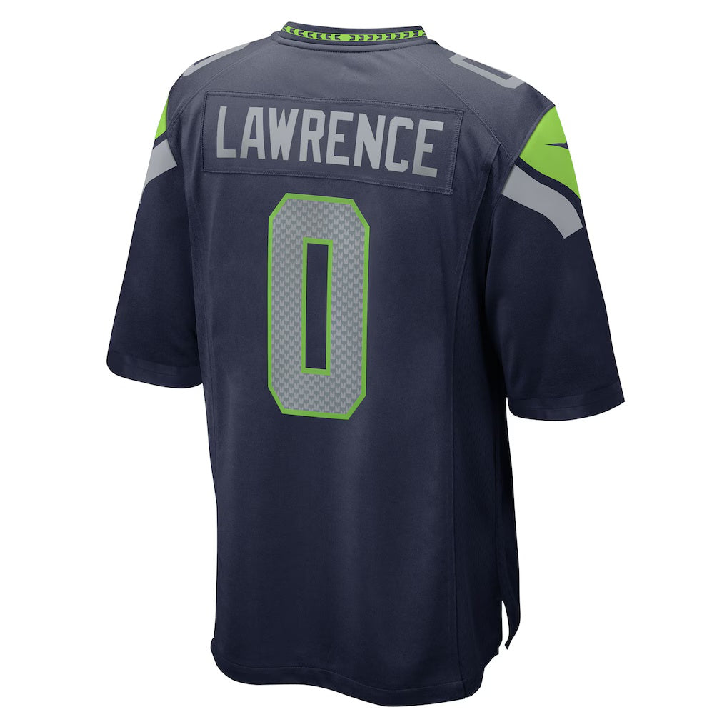 S.Seahawks #0 DeMarcus Lawrence College Navy Team Game Stitched American Football Jerseys CustomName