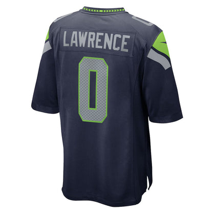 S.Seahawks #0 DeMarcus Lawrence College Navy Team Game Stitched American Football Jerseys CustomName