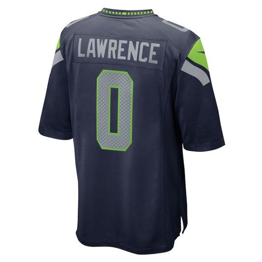S.Seahawks #0 DeMarcus Lawrence College Navy Team Game Stitched American Football Jerseys CustomName