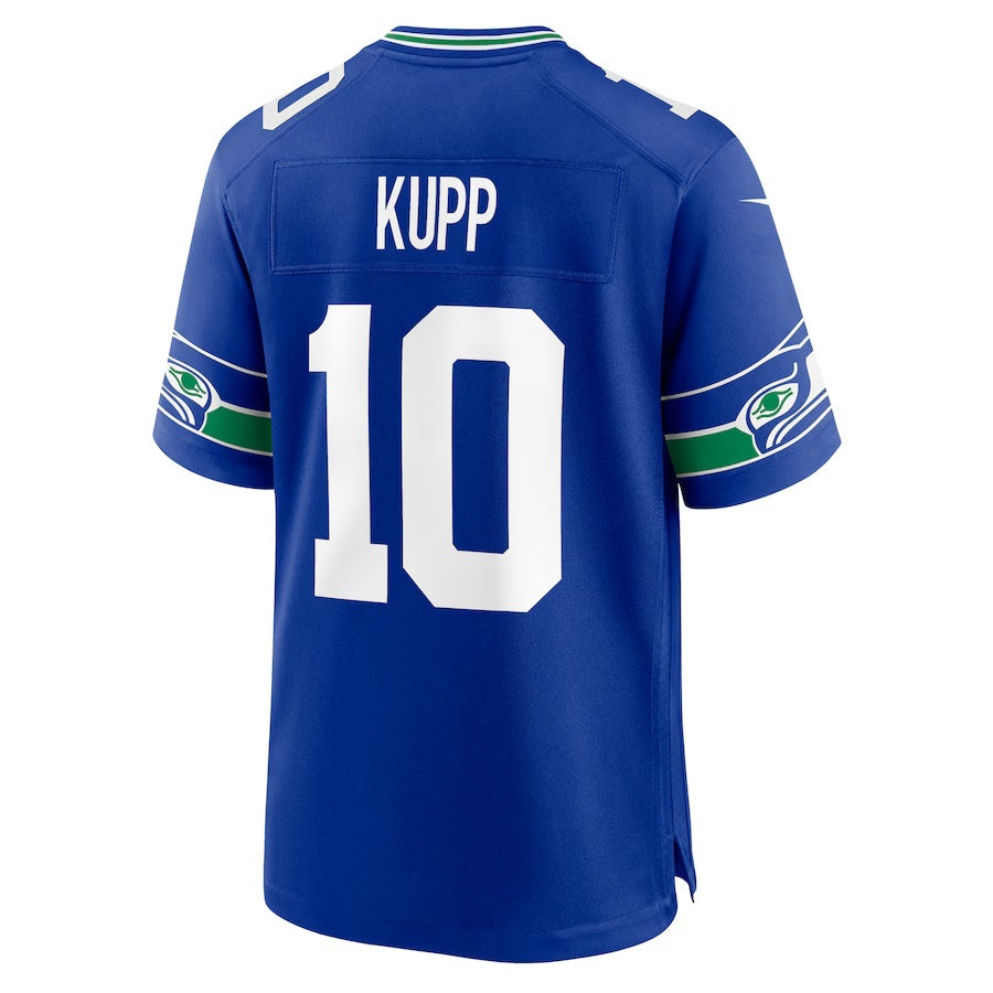 S.Seahawks #10 Cooper Kupp Royal Alternate 2 50th Season Game Stitched American Football Jerseys