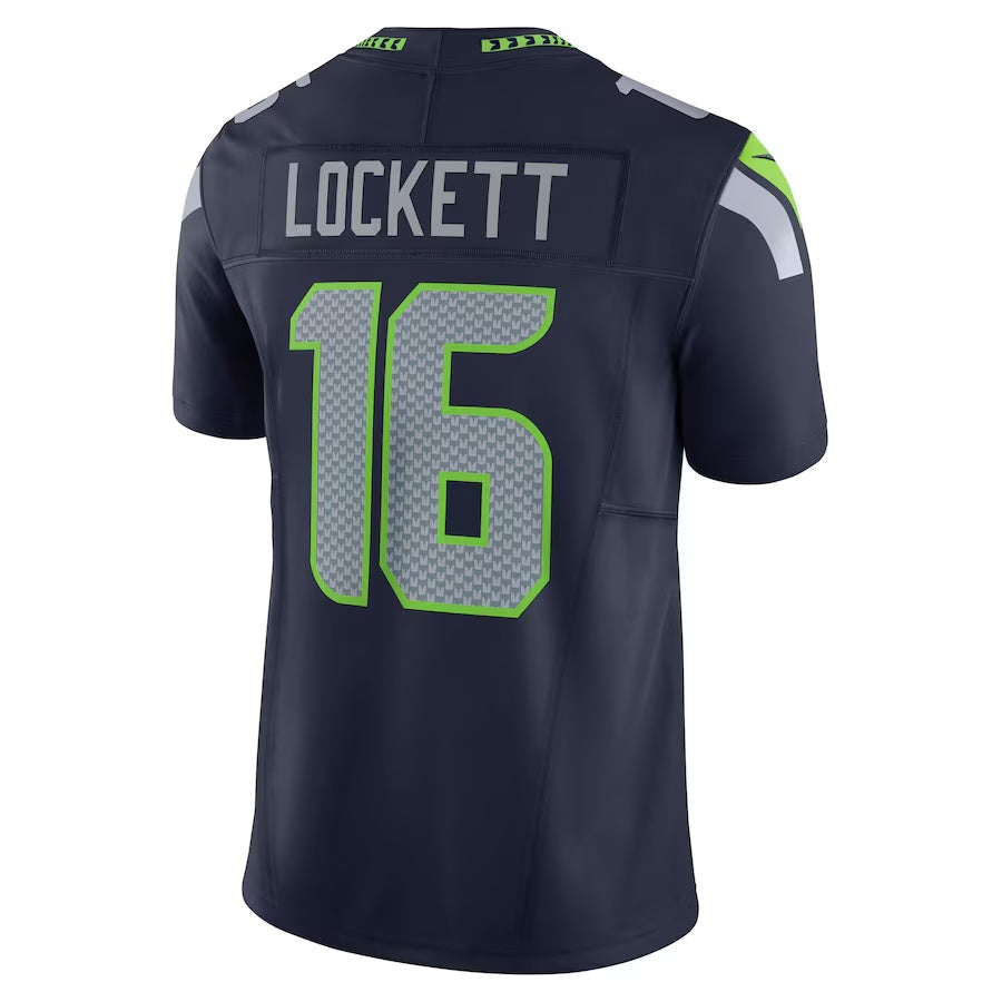 S.Seahawks #16 Tyler Lockett College Navy Team 50th Season Vapor F.U.S.E. Limited Stitched American Football Jerseys