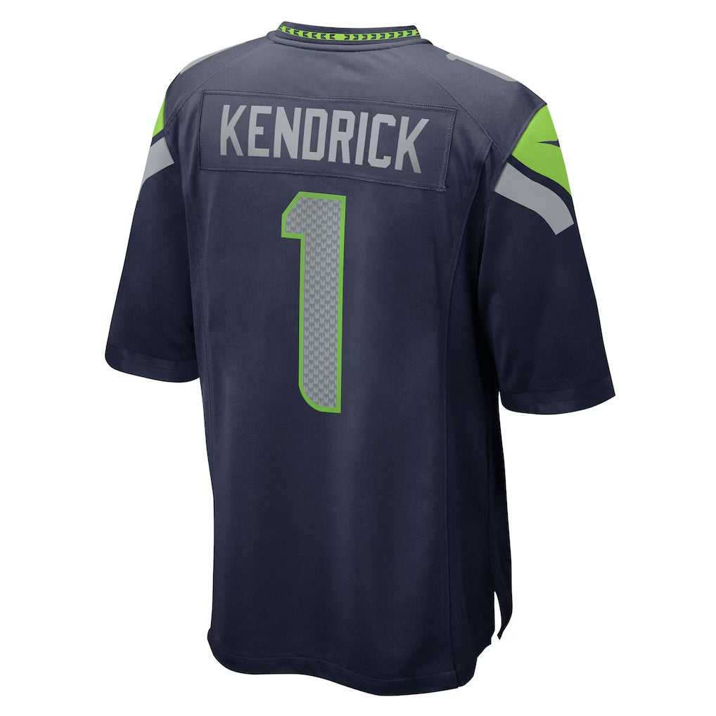 S.Seahawks #1 Derion Kendrick College Navy Team Game Stitched American Football Jerseys CustomName