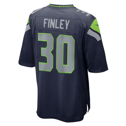 S.Seahawks #30 AJ Finley College Navy Team Game Stitched American Football Jerseys CustomName