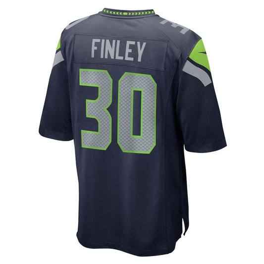 S.Seahawks #30 AJ Finley College Navy Team Game Stitched American Football Jerseys CustomName