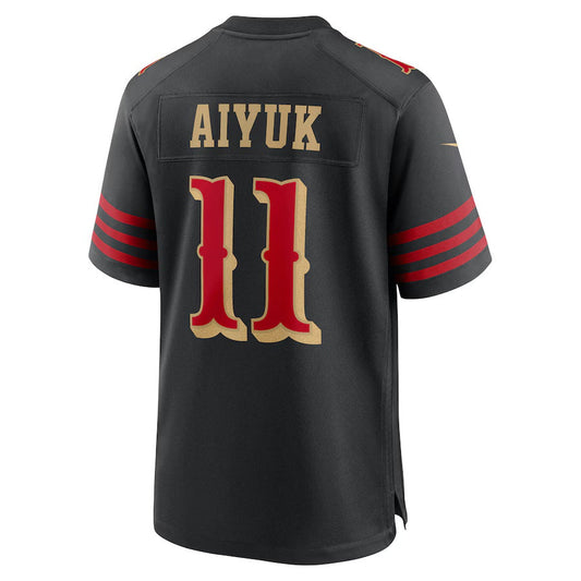 SF.49ers #11 Brandon Aiyuk 2025 Rivalries Collection Game Jersey-CustomName - Black Stitched American Football Jersey-CustomName
