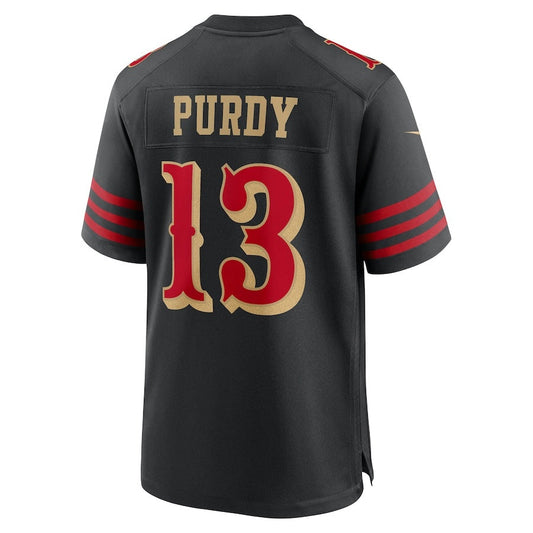 SF.49ers #13 Brock Purdy 2025 Rivalries Collection Game Jersey-CustomName - Black Stitched American Football Jersey-CustomName