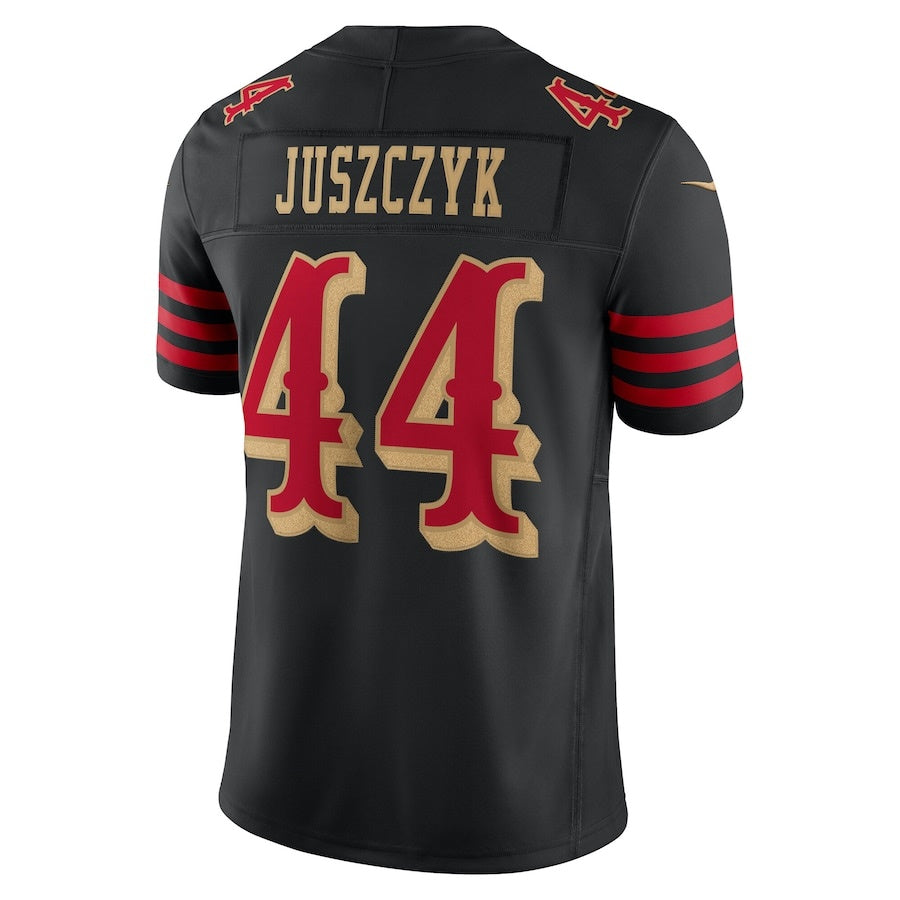 SF.49ers #44 Kyle Juszczyk 2025 Rivalries Collection Limited Jersey-CustomName - Black Stitched American Football Jersey-CustomName