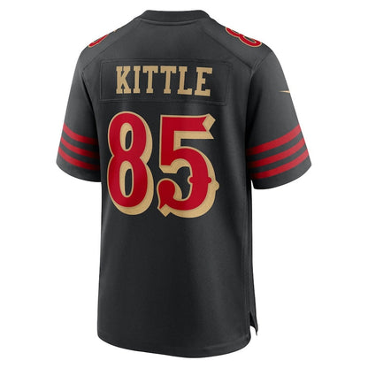 SF.49ers #85 George Kittle 2025 Rivalries Collection Game Jersey-CustomName - Black Stitched American Football Jersey-CustomName