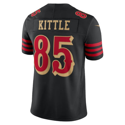 SF.49ers #85 George Kittle 2025 Rivalries Collection Limited Jersey-CustomName - Black Stitched American Football Jersey-CustomName
