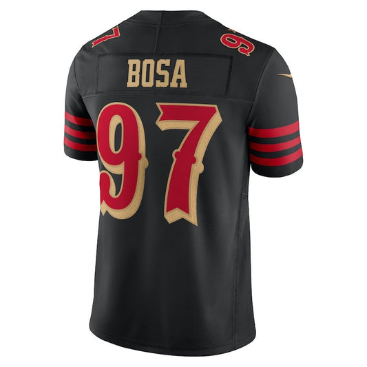 SF.49ers #97 Nick Bosa 2025 Rivalries Collection Limited Jersey-CustomName - Black Stitched American Football Jersey-CustomName