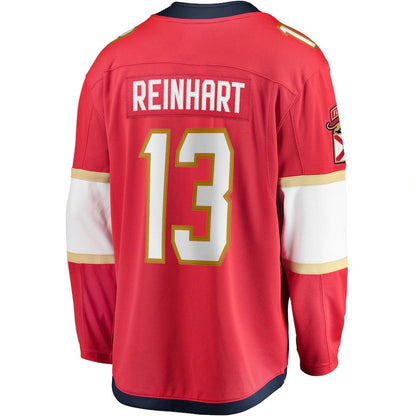 F.Panthers #13 Sam Reinhart Fanatics Branded Breakaway Player Jersey Red Stitched American Hockey Jerseys CustomName
