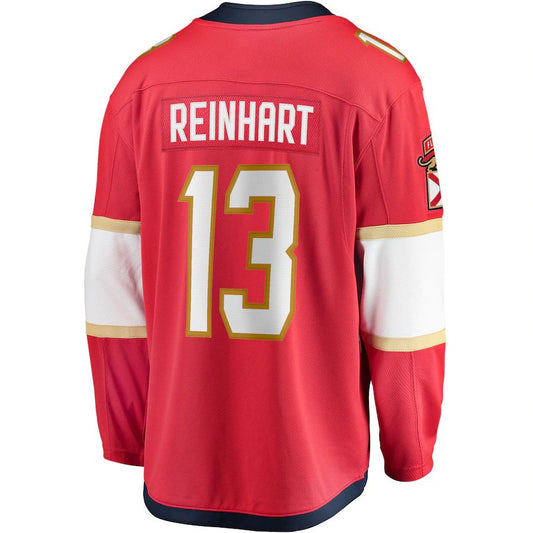 F.Panthers #13 Sam Reinhart Fanatics Branded Breakaway Player Jersey Red Stitched American Hockey Jerseys CustomName