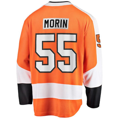 P.Flyers #55 Samuel Morin Fanatics Branded Breakaway Player Jersey Orange Stitched American Hockey Jerseys CustomName