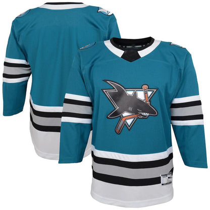 SJ.Sharks 30th Anniversary Premier Jersey Teal Stitched American Hockey Jerseys CustomName