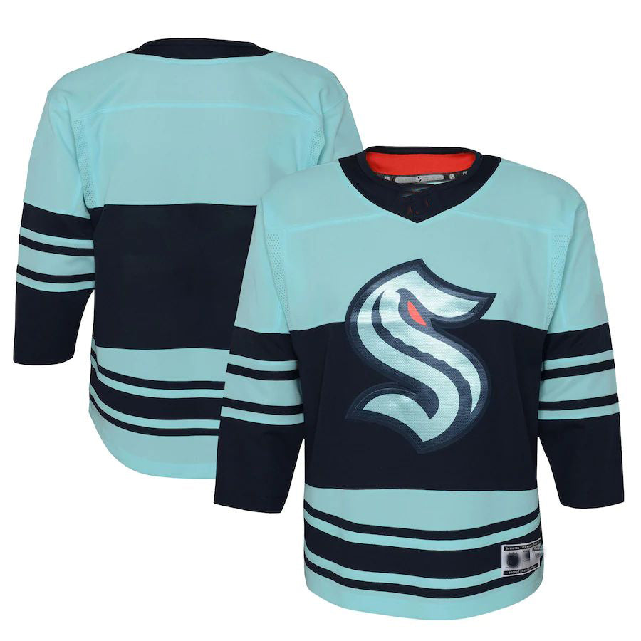 S.Kraken Special Edition 2.0 Premier Blank Jersey Teal Stitched American Hockey Jerseys CustomName