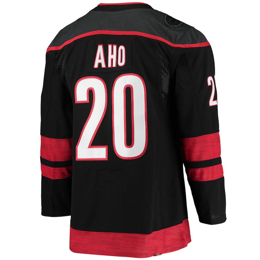 C.Hurricanes #20 Sebastian Aho Alternate Primegreen Authentic Pro Player Jersey Black Stitched American Hockey Jerseys CustomName