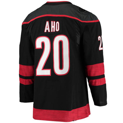 C.Hurricanes #20 Sebastian Aho Alternate Primegreen Authentic Pro Player Jersey Black Stitched American Hockey Jerseys CustomName