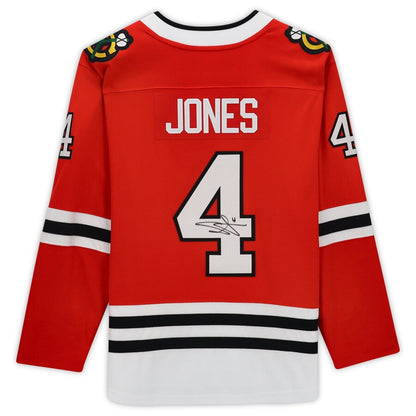 C.Blackhawks #4 Seth Jones Fanatics Authenti Autographed Fanatics Breakaway Jersey Red Stitched American Hockey Jerseys CustomName