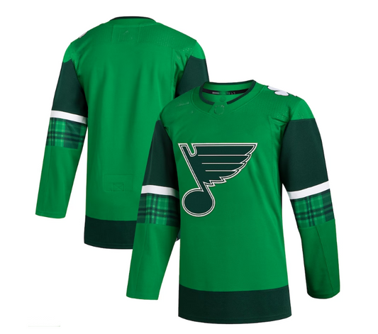 St.Louis Blues 2023 St. Patrick's Day Primegreen Authentic Jersey - Kelly Green Stitched American Hockey Jerseys CustomName