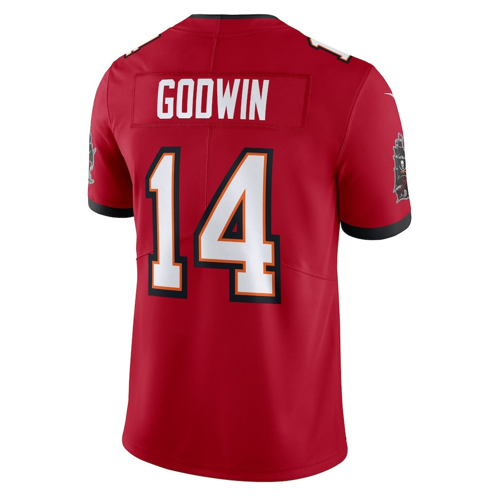 TB.Buccaneers #14 Chris Godwin Red Vapor Untouchable Limited American Football Jerseys CustomName