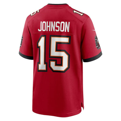 TB.Buccaneers #15 Tez Johnson Red Team Game American Football Jerseys CustomName