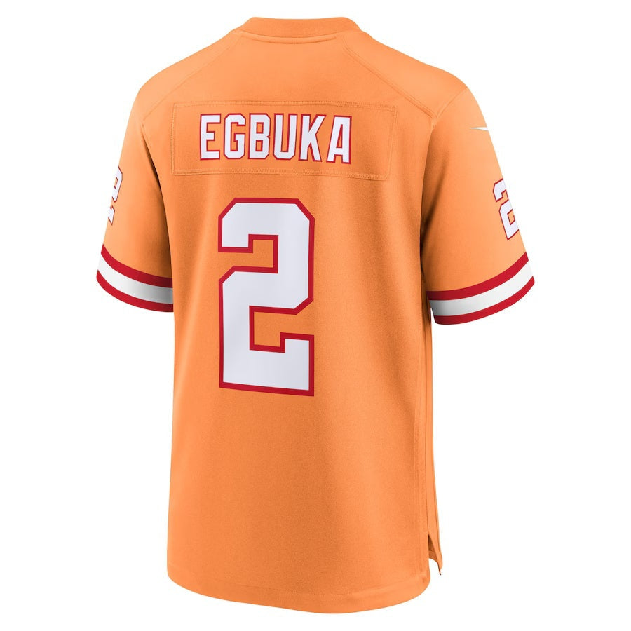 TB.Buccaneers #2 Emeka Egbuka Creamsicle Alternate 2 50th Season Game American Football Jerseys CustomName